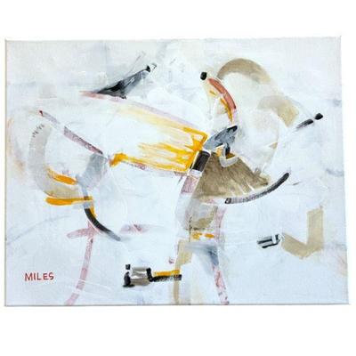 GARY MILES ABSTRACT OIL ON CANVAS