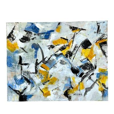 GARY MILES ABSTRACT OIL ON CANVAS
