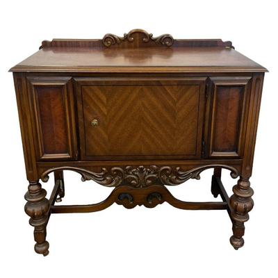 ANTIQUE AMERICAN WALNUT SIDEBOARD