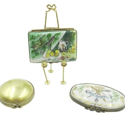 LIMOGES BOXES - LOT OF 3