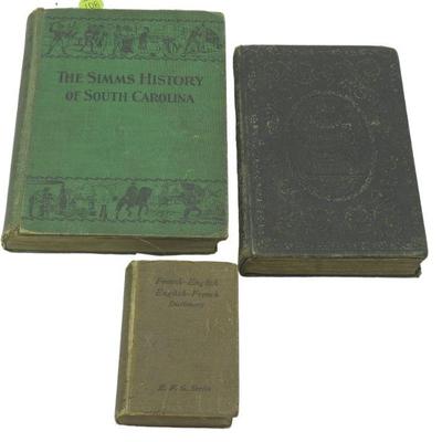 LOT OF RARE ANTIQUE HISTORICAL BOOKS - 3 PIECES