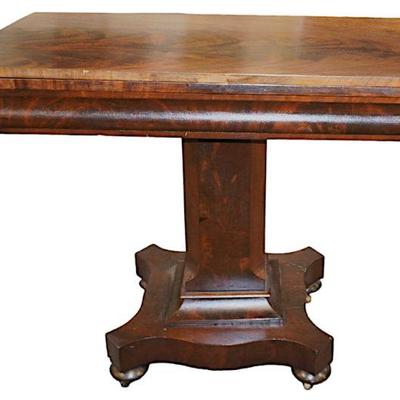 EMPIRE c1840 FLAME MAHOGANY FLIP TOP CARD TABLE