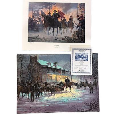 2 MORT KUNSTLER LTD EDITION SIGNED GICLEE & LITHO