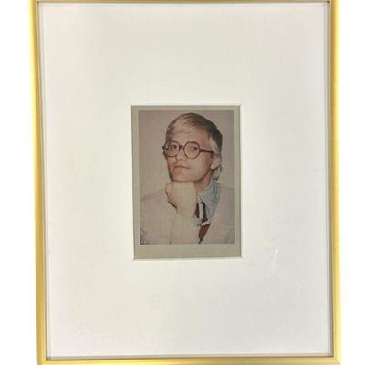 DAVID HOCKNEY - ANDY WARHOL POLAROID