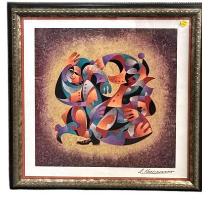 ANATOLE KRASNYANSKY EMBOSSED SERIGRAPH
