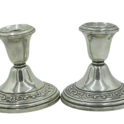 GORHAM WEIGHTED STERLING CANDLESTICKS