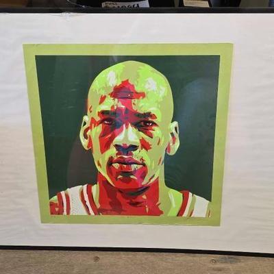 #4072 • Michael Jordan "The Goat" Framed Wall Art
