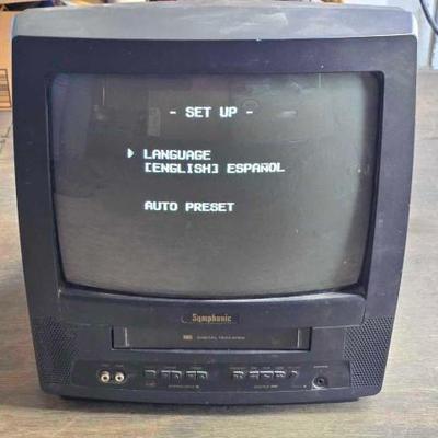 #4032 • Symponic SC313D TV with VHS Player

