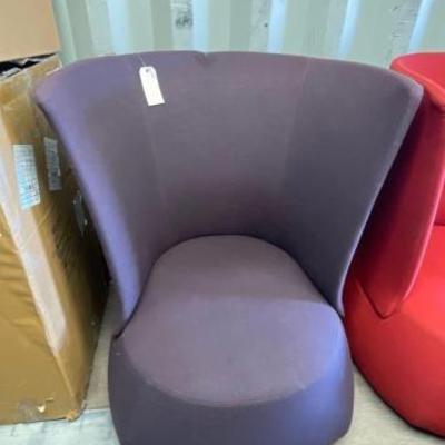 #4504 • Patricia Urquiola For B&B Italia Purple Fat Chair

