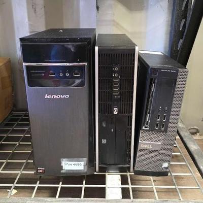 #4084 • (3) Desktop Computers
