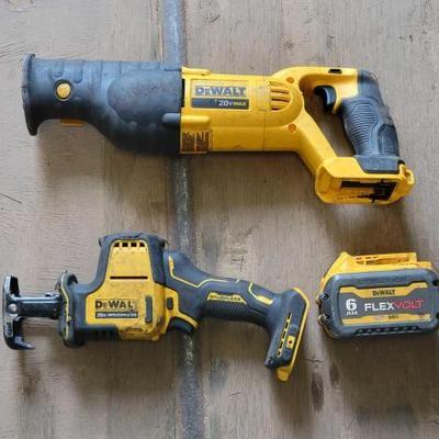 #3022 • Dewalt Reciprocating Saw & Reciprocating Compact Saw with Battery

