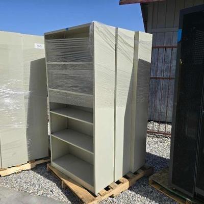 #80412 • (3) Hon Metal Book Shelves
