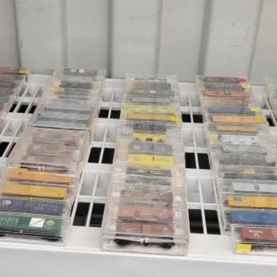 #8220 • (75) Micro Trains N - Scale Model Train Cars
