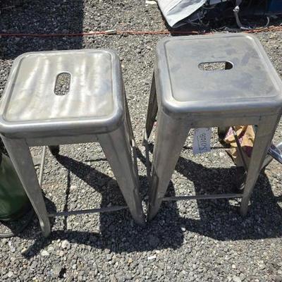 #80108 • (2) Metal Stools
