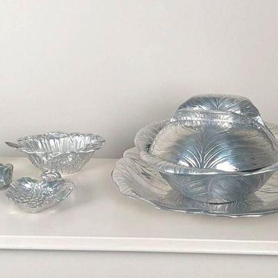 Vintage Arthur Court Cast Aluminum Serving Dishes