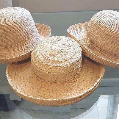 Three straw Helen Kaminsky hats
