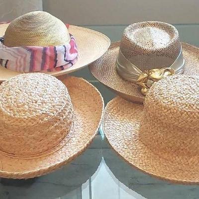 Women's Straw Hats 4 Various Brands