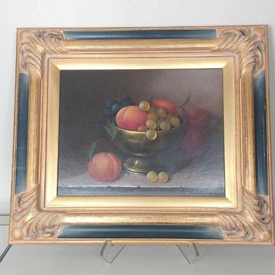 Donald F. Allan Still Life Fruit With COA