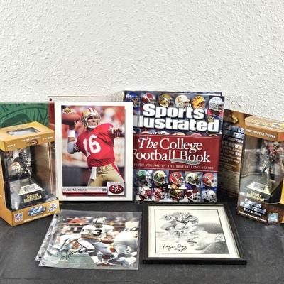  Football Fan's Lot - Coffee Table Book on College Football - Joe Montana, Roger Craig, Brett Favre, Daryle Lamonica