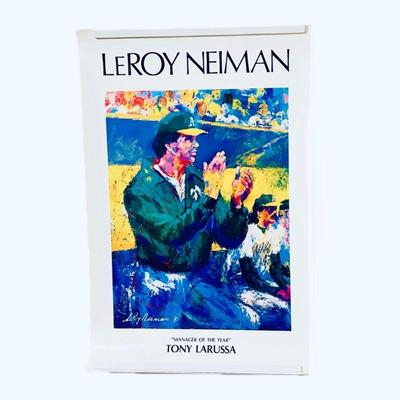  Lithographic Print by Leroy Nieman from 1993 of "Manager of the Year" Tony LARUSSA
