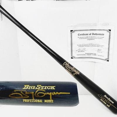  Signed Tony Gwynn Baseball Bat - Rawlings Big Stick Professional - Comes with COA