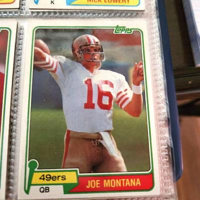 Topps 1981 Football Cards Set in Binder - Complete 528 Cards Including Montana Rookie - Most in VG - EX Condition
