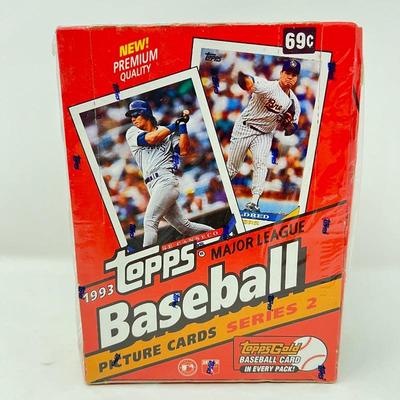  1993 Topps MLB Baseball Series 2 Factory Sealed Trading Card Box 36 Wax Packs