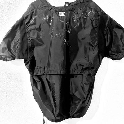 Starter Diamond Collection Short Sleeve Jacket from the '90s- Signed Rockies Baseball Windbreaker