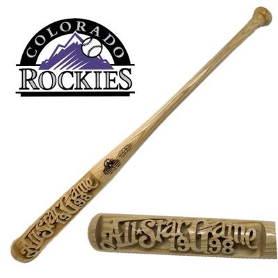 Engraved "1998 All Star Game " Baseball Bat for the Rockies