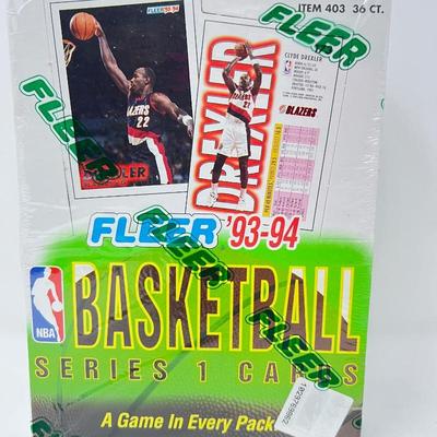 93/94 Fleer Basketball Series 1- Sealed Box 36 Wax Packs NBA