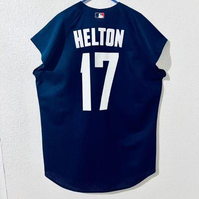 Colorado Rockies Player #17 HELTON- 2000 National Button Front Baseball Jersey in size 2X