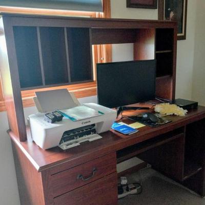 Computer desk. Computer and printer NOT included. 