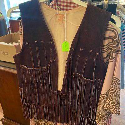 1970s suede vest