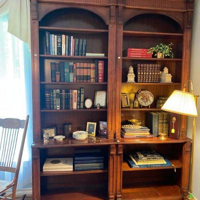 Pair of Bookcases filled with treasures