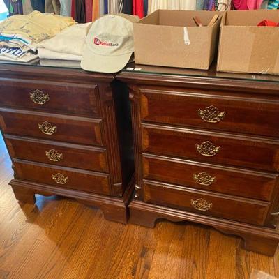Antique dresser and end tables