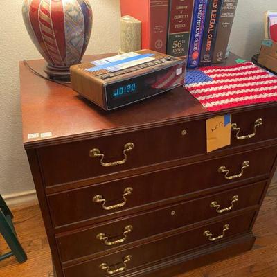 Mahogany office file drawer