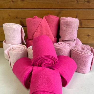 Four Sets Of Fleece Polo Wraps- Pink