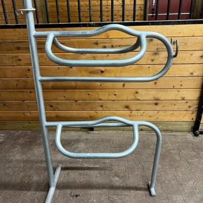 Two Saddle 55in Tall Metal Rack-Hand Made