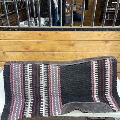Western Saddle Pad Black and Red