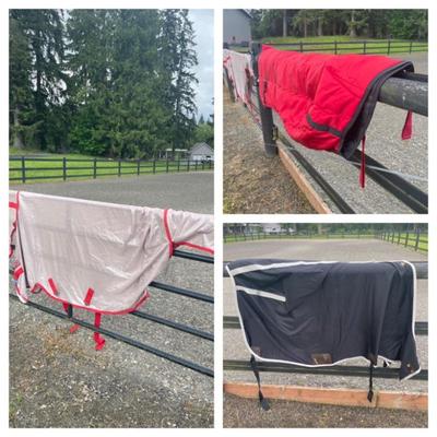 Three Horse Blankets 78”