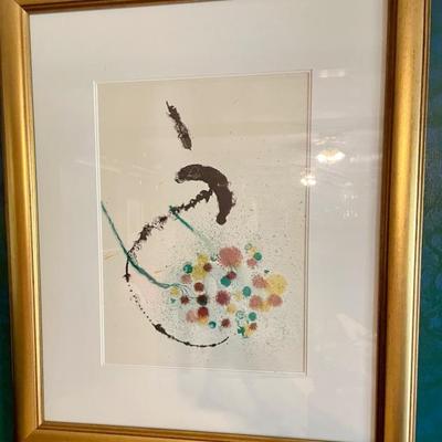Authenticated Joan Miro See the certificate in the next picture 