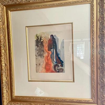Authenticated Salvador Dali See the certificate in the next picture 