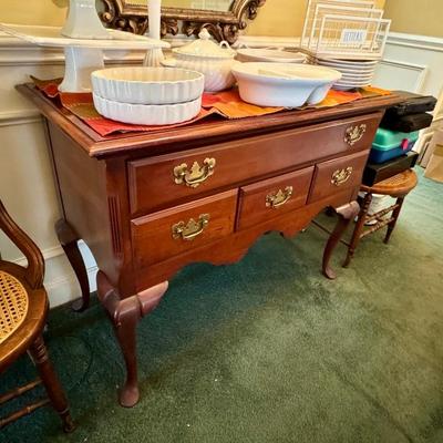$175- buffet/sideboard, dove tail, 4 drawers 32"H 43"L 21"depth