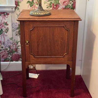 $75- bed side table with one door 30