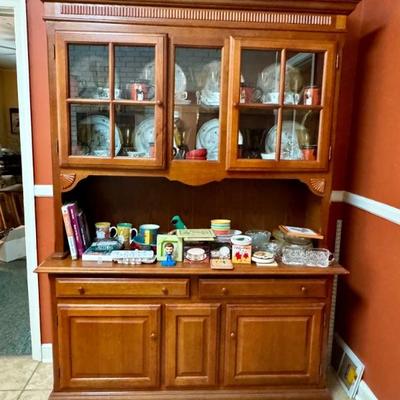 $135- hutch cabinet 80"H 57"L 19"depth