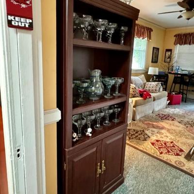 $130- bookcase with 2 doors, 71