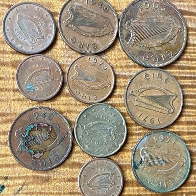 Ireland Coins - 1949 - 2002  - 2 - 5 - 20 Euro Cent - 1 - 2 Pence Coins 