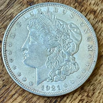 1921 Morgan Silver Dollar Coin 