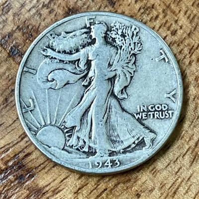1943 Walking Liberty Silver Dollar Coin 