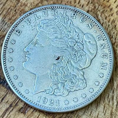 1921 Morgan Silver Dollar Coin 